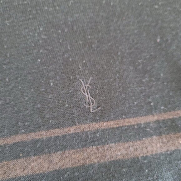 Vintage Yves Saint Laurent Wool Blend Crew Neck Pullover Sweater Size 50 Black - Picture 4 of 9